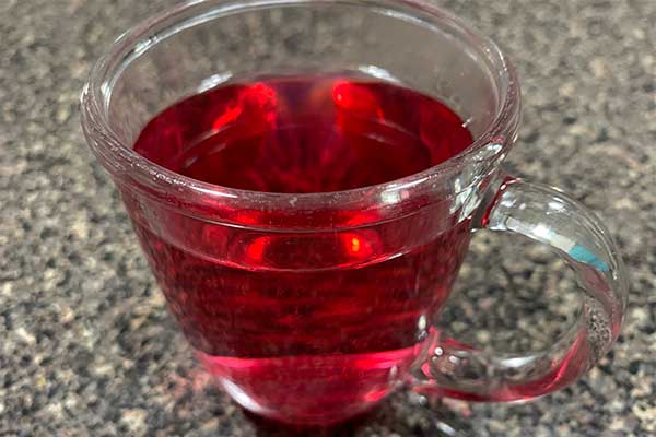 Picture of pink tea.